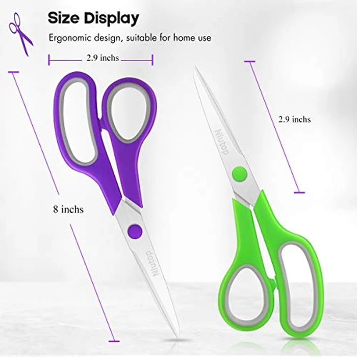 Scissors Bulk Set of 25-Pack, Niutop 8" Multipurpose Sharp Sewing Craft Shears Fabric Scissors for Office Home High/Middle School Student Office Teacher Supplies, Comfort-Grip Right/Left Handles by Niutop - Image 3