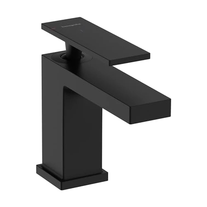 hansgrohe Tecturis E -Handle -Hole 5-inch Tall Bathroom Sink Faucet in Matte Black, 73002671 by Hansgrohe - Image 1