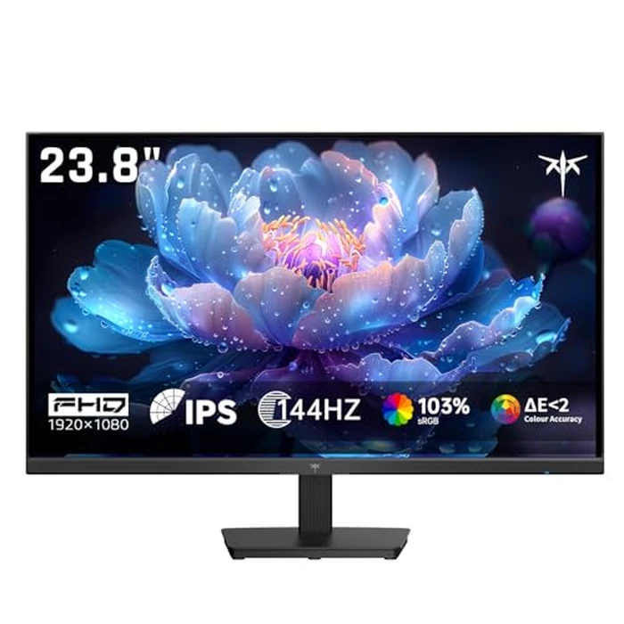 KTC Gaming Monitor, FHD@144Hz Monitor with IPS Panel, Hardware Anti-Blue Light, 95% DCI-P3, 99% sRGB, ΔE＜2, 300 cd/㎡, 1500:1, Flicker Free and Adaptive Sync for Working and Gaming H24B9S by KTC - Used - Very Good condition - CA$139.49