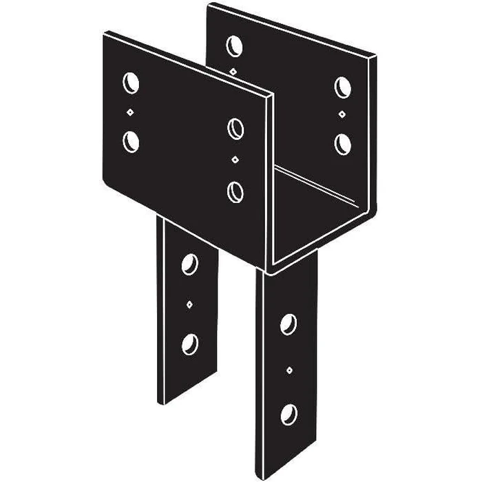 Simpson Strong-Tie CC66PC Column Cap - Black by Simpson Strong-Tie - Image 2