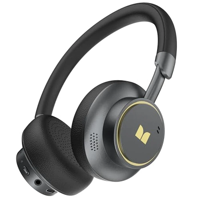 Monster N-Tune mini 02 Noise Cancelling Headphone, Over Ear Headphones Wireless Foldable Design, 50H Playtime Wireless Headphones, Bluetooth 6.0, Adjustable and Comfortable for Travel, Black by Monster - Image 1