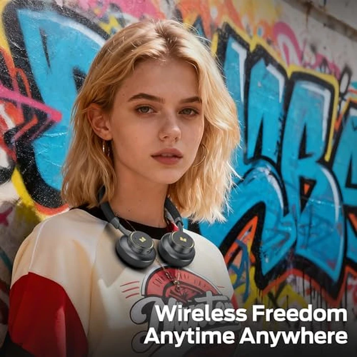 Monster N-Tune mini 02 Noise Cancelling Headphone, Over Ear Headphones Wireless Foldable Design, 50H Playtime Wireless Headphones, Bluetooth 6.0, Adjustable and Comfortable for Travel, Black by Monster - Image 7