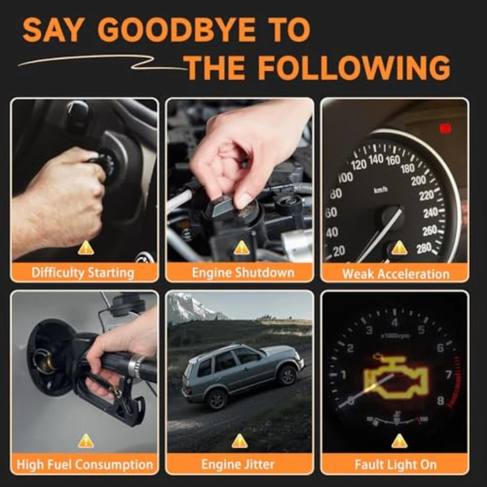 UF621 Ignition Coils Pack & Iridium Spark Plugs Compatible with Ford C-Max Escape Fusion Hybrid Transit Connect, for Lincoln MKZ, for Mazda Tribute 2.0L 2.5L 2009 2010 2011 2012 2013 2014, Set of 4 by Motorevo - Image 7