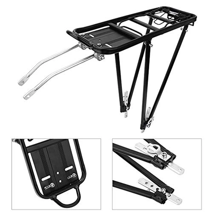 Bike Cargo Rack,Aluminum Alloy Adjustable Bike Rear Rack Touring Carrier for Disc V Brake Mount by Tbest - Image 7