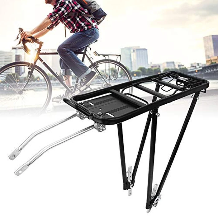 Bike Cargo Rack,Aluminum Alloy Adjustable Bike Rear Rack Touring Carrier for Disc V Brake Mount by Tbest - Image 8