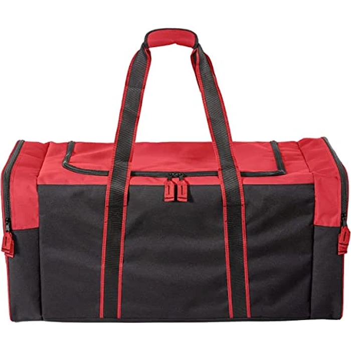 Jetstream Heavy Duty Multi Pocket Large Sports Gym Equipment 3-Pocket Travel Duffel Bag (Red, 32-Inch) by Jetstream - Used - Very Good condition - CA$39.14