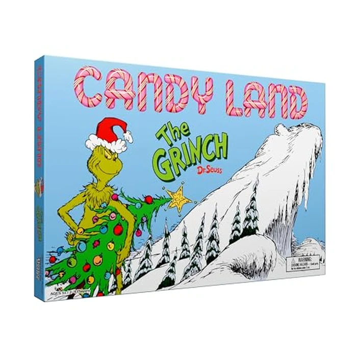 Candy Land: The Grinch Board Game, Play as Who-Ville Characters and Race to Mt. Crumpit, Classic Preschool Game for Kids and Families, Ages 5+, 2-4 Players, Officially Licensed Dr. Seuss Merchandise by USAOPOLY - Used - Like New condition