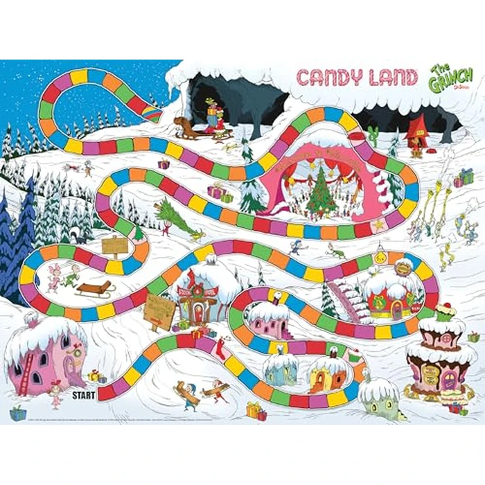 Candy Land: The Grinch Board Game, Play as Who-Ville Characters and Race to Mt. Crumpit, Classic Preschool Game for Kids and Families, Ages 5+, 2-4 Players, Officially Licensed Dr. Seuss Merchandise by USAOPOLY - Image 3
