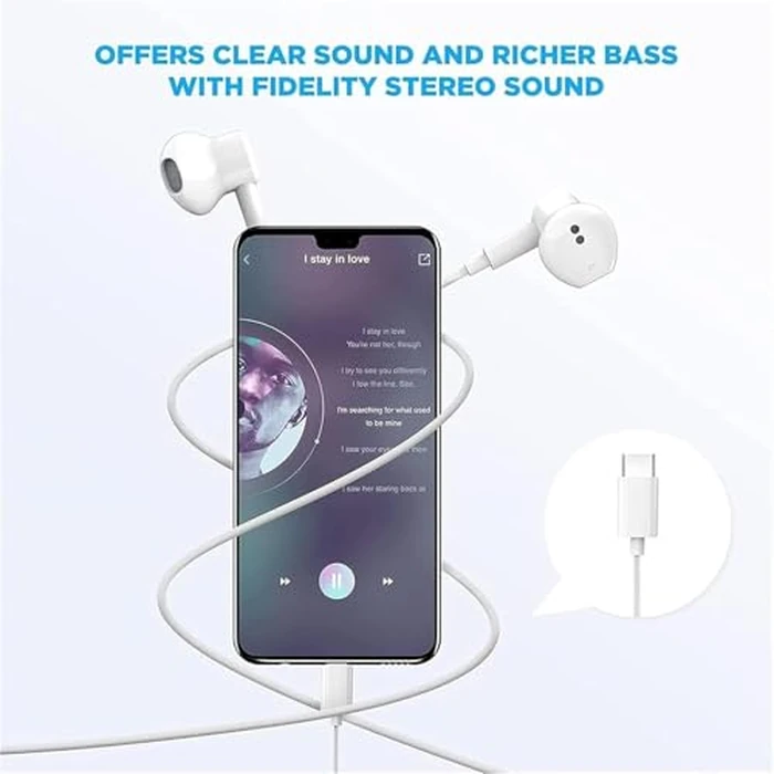 2 Pack USB C Headphones for iPhone 17/16/15,Type C Earbuds Wired Earphones with Microphone & Remote Control Noise Cancelling for iPhone 17/16/15/Pro/Pro Max,Galaxy S23/22/21/20/Ultra Note/Pixel by Etayreah - Image 2