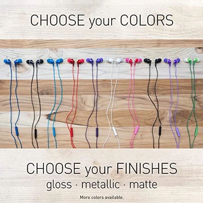 Panasonic ErgoFit Wired Earbuds With Microphone, 3.5mm Jack Wired Headphones with Mic and Call Controller, Ergonomic Custom-Fit Earpieces (S/M/L), for Phones and Laptops - RP-TCM125-W (White) by Panasonic - Image 4