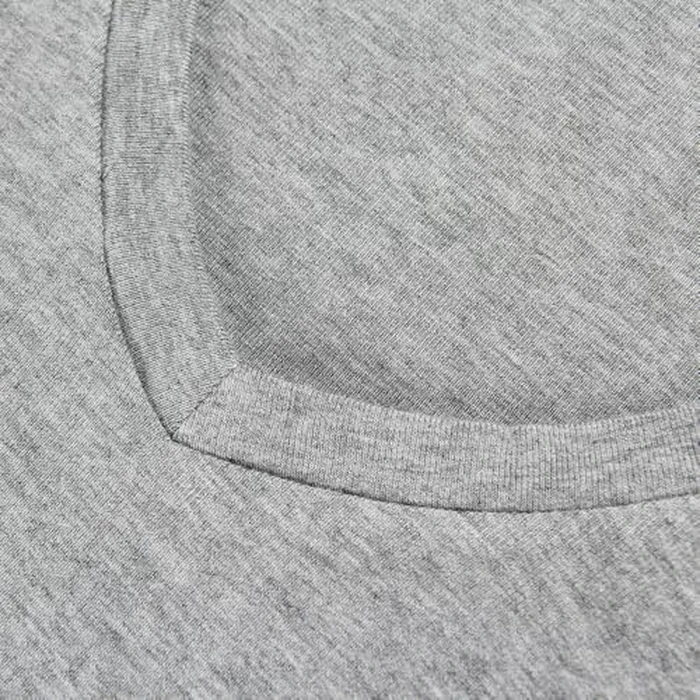 GEMBERA Womens' Stretchy V Neck Short Sleeve Form Fitted Casual Basic Top T-Shirts (3996, Heather Grey, S) by GEMBERA - Used - Like New condition