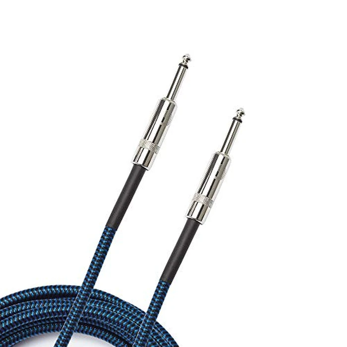 D'Addario Guitar Cable - Guitar Lead - Instrument Cable - Guitar Accessories - Braided Cable - 15 Feet/4.57 Meters - Blue - 1 Pack by D'Addario - Used - Very Good condition