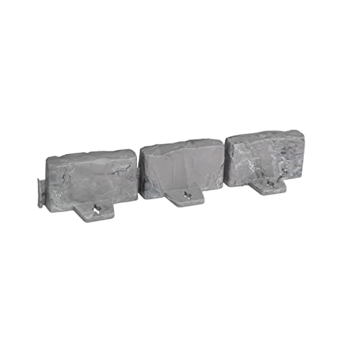 EasyFlex No-Dig Landscape Edging with Anchoring Spikes, 2.7 in Tall Decorative Stone-Look Garden Border, 15 Foot Kit, Slate Gray by EasyFlex - Image 3