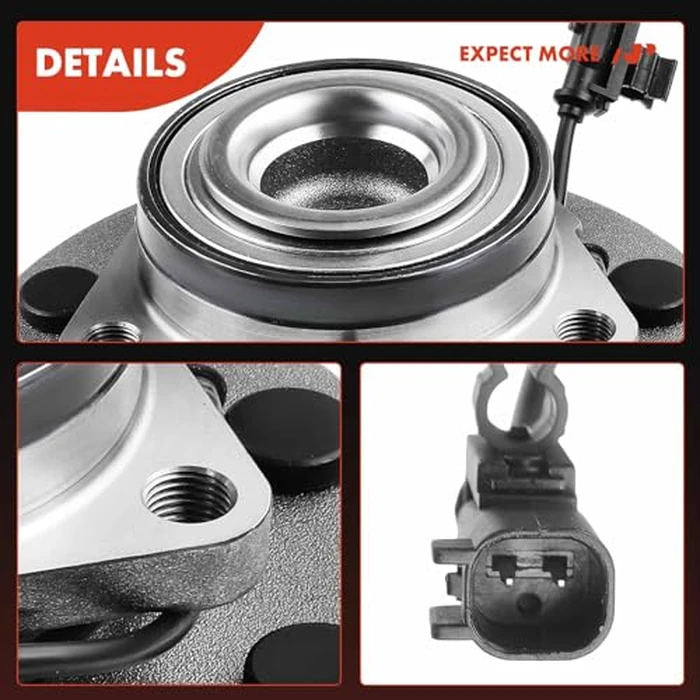 A-Premium Front Wheel Bearing Hub Assembly Compatible with Dodge Ram 2500 2006-2008 Ram 3500 2006 2007 2008 RWD w/ABS 8-Lug by A-premium - Image 8