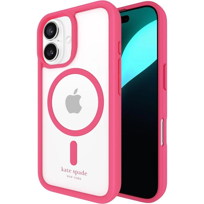 Kate Spade Ultra Protective Phone Case with MagSafe for iPhone 16 - Pom Pom Pink by Kate Spade - Refurbished - Brand New condition - US$26.93