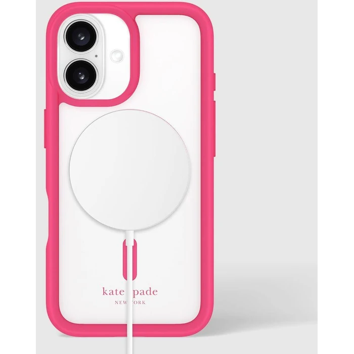 Kate Spade Ultra Protective Phone Case with MagSafe for iPhone 16 - Pom Pom Pink by Kate Spade - Image 5
