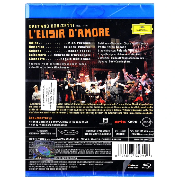 Donizetti: L'elisir d'amore[Blu-ray] by Verve - Image 2