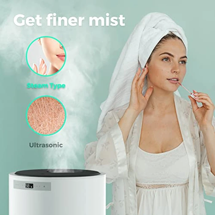 Y&O Steam Humidifier Large Room, 10L/2.64Gal Whole House Humidifier with 304 Stainless Steel Heater, Filterless, No White Dust, Warm Mist Humidifier for Baby Bedroom, 1200ml/h Output by Y&O - Image 8