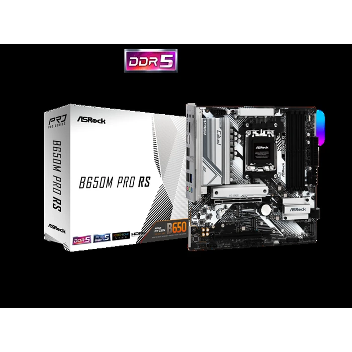 ASRock B650M PRO RS AM5 Micro ATX Motherboard by ASRock - Open Boxproduct Type condition