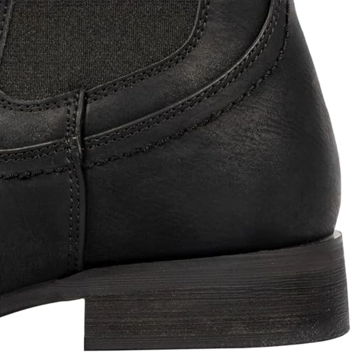 J's.o.l.e Men's Western Cowboy Boots Square Toe Ankle Boot for Men Chelsea Dress Casual Boots Black US 12 by J's.o.l.e - Image 6