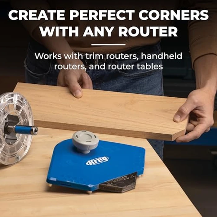 Kreg PRS1000 Corner Routing Guide Set - Corner Routing Guide - Use with Any Trim or Handheld Router, or Router Table Woodworking Tool - Holiday Home Improvement Gifts for Him by Kreg - Image 2