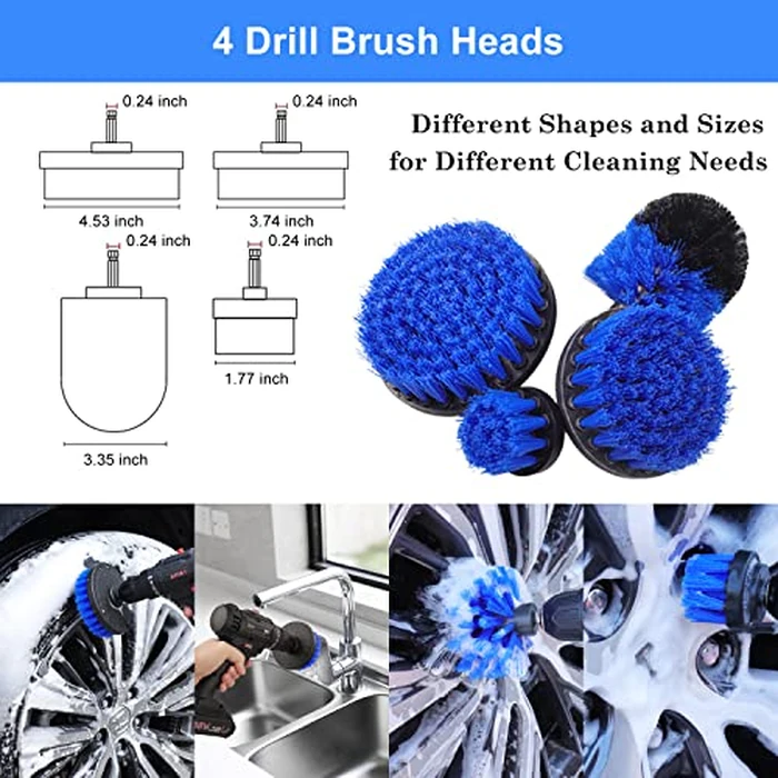 26Pcs Car Detailing Brush Set, Car Detailing Kit, Car Detailing Brushes, Car Cleaning Kit, Car Windshield Cleaning Tool, Professional Car Care kit - Car Wash Brush kit for Interior Exterior Wheels by TTRCB - Image 2