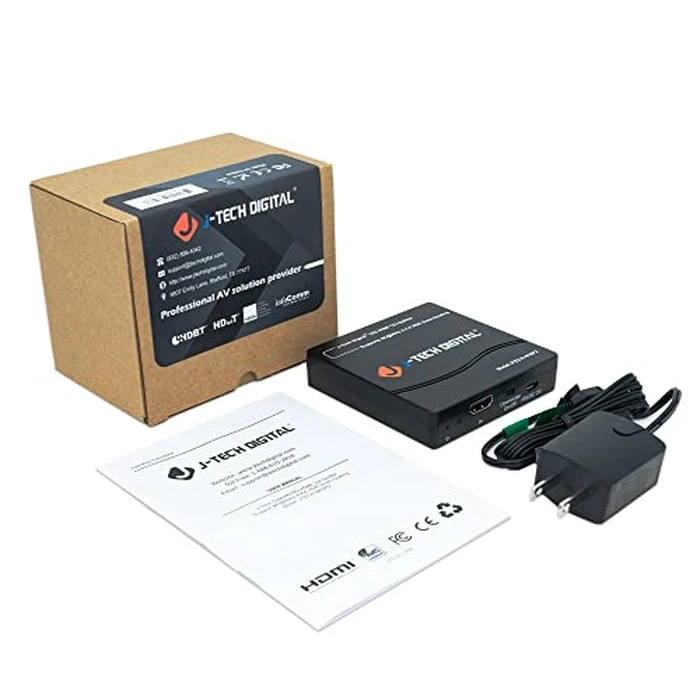 J-Tech Digital HDMI Splitter 1 in 2 Out 4K 60Hz Multi-Resolution Output (MRO) HDMI 2.0 Splitter Supports Downscale HDR HDR10 / Dolby Vision 4K@60Hz 4:4:4 HDCP2.3 2.2 (JTECH-4KSP2) by J-Tech Digital - Image 9