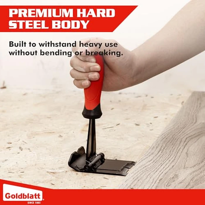 Goldblatt Trim Removal Tool, 3-Inch Baseboard Removal Tool for No-damage the surface, Heavy Duty Pry Bar Removal Multi-Tool for Carpet Tack Strip, Baseboard, Molding, Siding and Flooring Removal by Goldblatt - Image 3