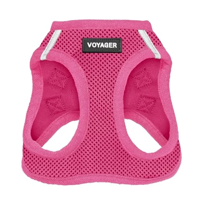 Best Pet Supplies Voyager Step-in Air Harness - All Weather Mesh, Reflective, No Pull Harness for Dogs, Cats - Secure with Hook & Loop Fastener, Buckle, Double D-Rings - Fuchsia, XS by Best Pet Supplies - Used - Very Good condition - US$12.78