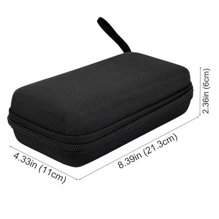 Neehows Universal Portable Hard EVA Carrying Case for Power Bank External Hard Drive Cell Phone USB Charging Cable Cord, Shockproof Protective Electronic Organizer Zipper Enclosure -Black by Neehows - Image 3