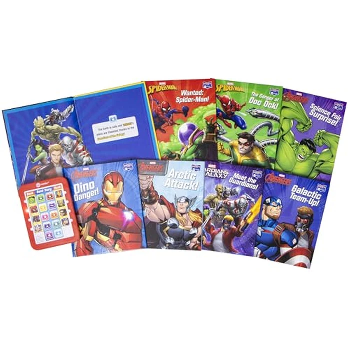 Marvel Super Heroes Spider-man, Avengers, Guardians, and More! - Me Reader Electronic Reader with 8 Book Library - PI Kids by PI Kids - Image 2