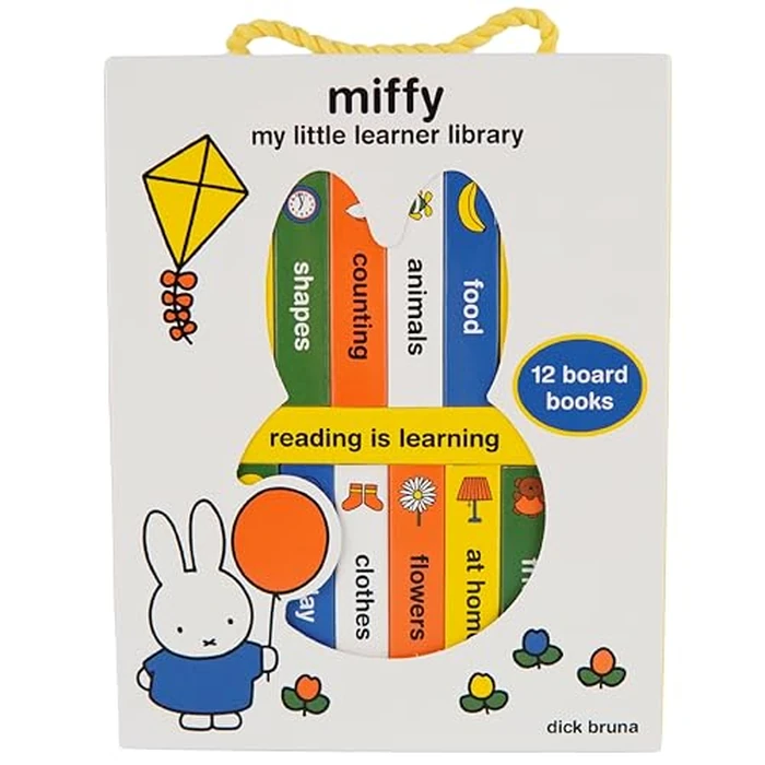 Miffy: My Little Learner Library - My First Library 12 Book Set Miffy Board Book by Cottage Door Press - Used - Like New condition