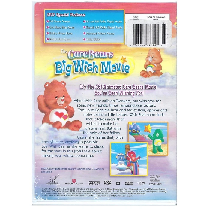 Care Bears: Big Wish [DVD] by Lionsgate - Image 2