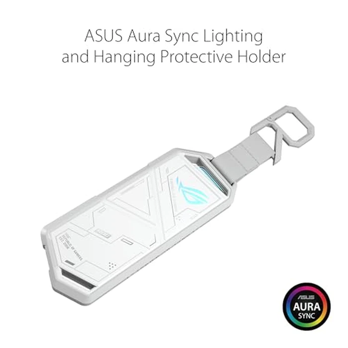 ASUS ROG Strix Arion White M.2 NVMe SSD Enclosure-USB3.2 Gen 2x1 Type-C (10Gbps), Dual USB-C to C & USB-C to A, Screwdriver-Free, Thermal Pads Included, Fits PCIe 2280/2260/2242/2230 M Key/B+M Key by ASUS - Image 7
