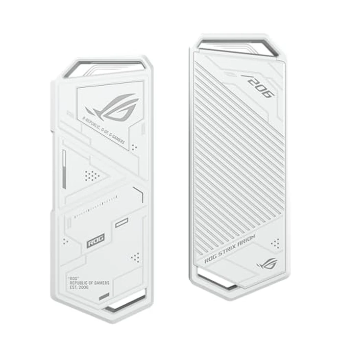 ASUS ROG Strix Arion White M.2 NVMe SSD Enclosure-USB3.2 Gen 2x1 Type-C (10Gbps), Dual USB-C to C & USB-C to A, Screwdriver-Free, Thermal Pads Included, Fits PCIe 2280/2260/2242/2230 M Key/B+M Key by ASUS - Image 8