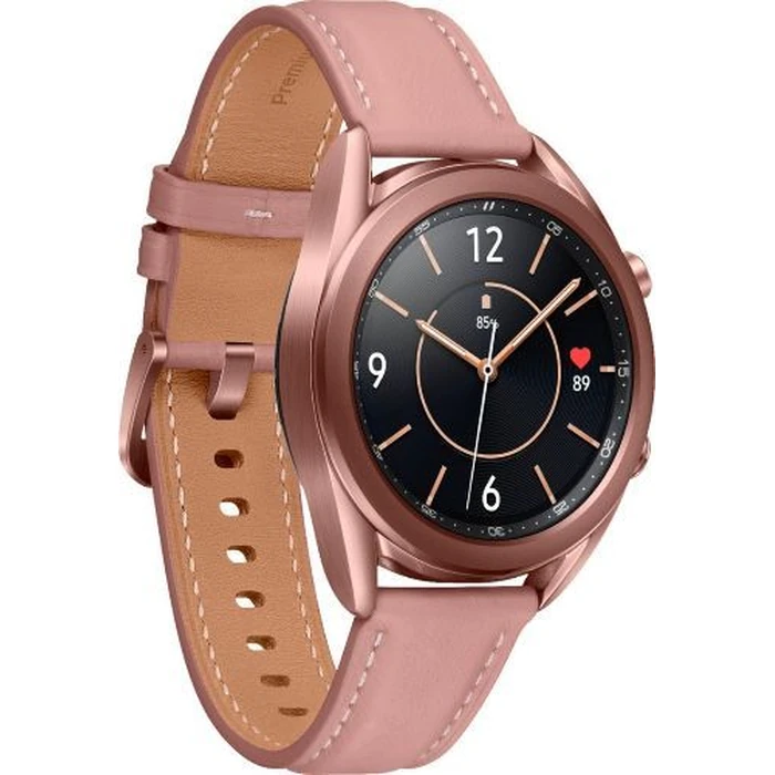 Samsung Galaxy Watch3 (Bluetooth + LTE) - 8GB - 41mm - Mystic Bronze Stainless Steel Case with Pink Leather Leather Strap by Samsung - Image 3