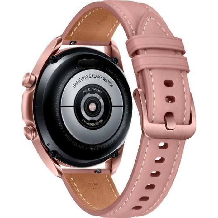 Samsung Galaxy Watch3 (Bluetooth + LTE) - 8GB - 41mm - Mystic Bronze Stainless Steel Case with Pink Leather Leather Strap by Samsung - Image 5