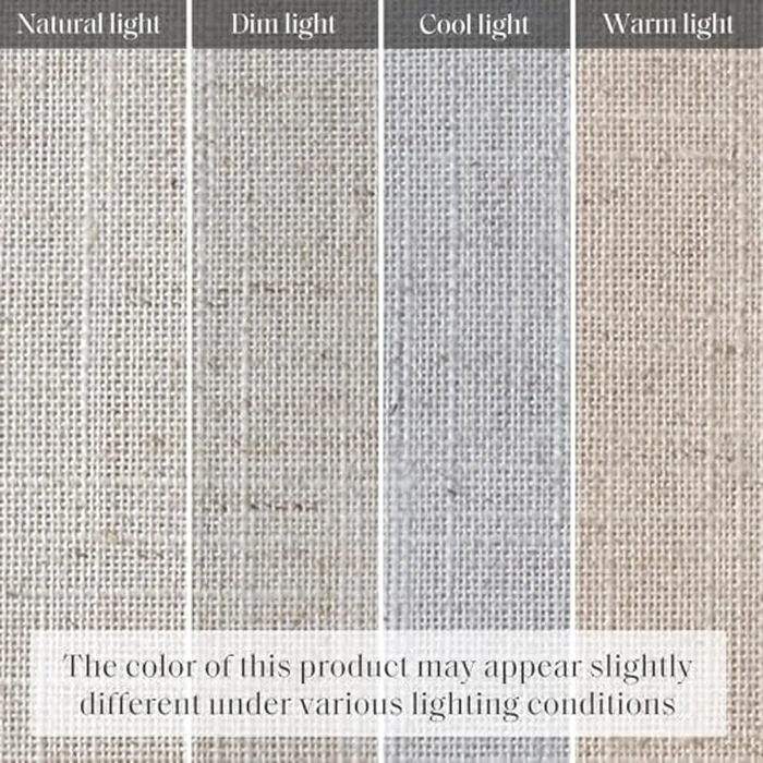 Madison Park Kyler Cordless Roman Shades - Single Panel, Lightweight Linen Blend Fabric, Natural Design, Easy Installation, Light Filtering Window Blind, Bedroom, Living Room Decor 27"W x 64"H Natural by Madison Park - Image 7