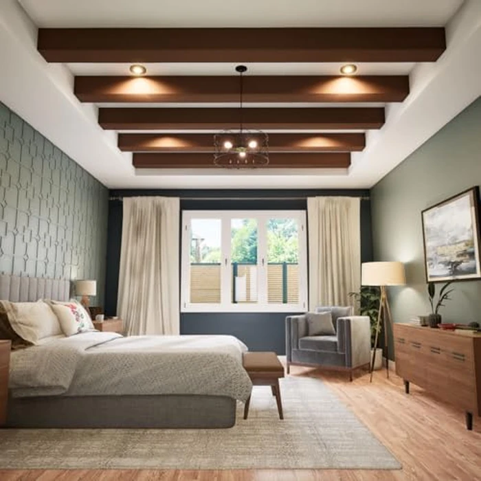Timberthane Rough Cedar Faux Wood Beam, 3-Sided (U-Beam), 10"W x 8"H x 96"L, Redwood Finish by Ekena Millwork - Image 8