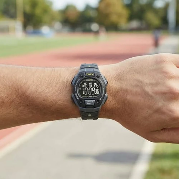 TIMEX Mens Ironman Classic 30 38mm Watch “ Gray & Black Case Negative Display with Black Resin Strap by Timex - Image 2
