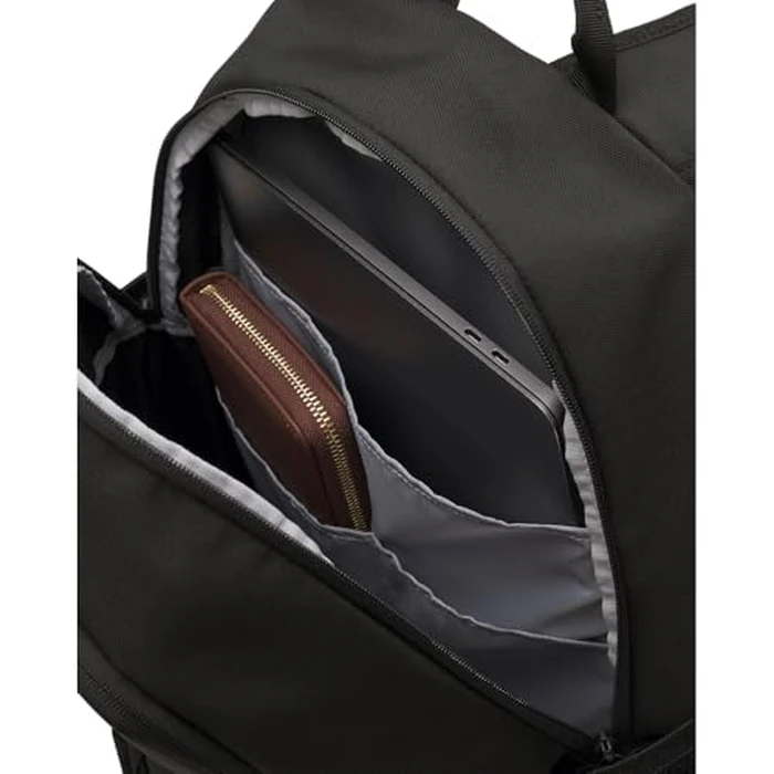 Under Armour Unisex Hustle Sport 6.0 Backpack, (001) Black/Black/Metallic Silver, One Size Fits Most by Under Armour - Image 3