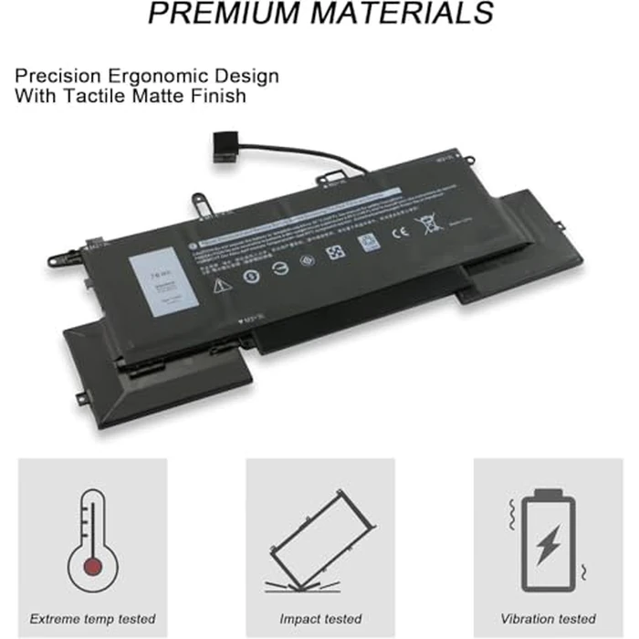 TIIANTE 78Wh 7146W 0C76H7 C76H7 Laptop Battery for Dell Latitude 7400 2-in-1 9410 2-in-1 Series P110G P110G001 NF2MW 0G8F6M 2K0CK 85XM8 8W3YY CHWV6 GJD1V 02K0CK G8F6M DJ5GG by TIIANTE - Image 4