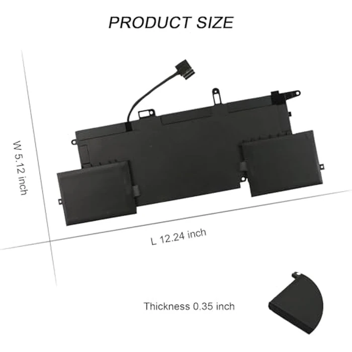 TIIANTE 78Wh 7146W 0C76H7 C76H7 Laptop Battery for Dell Latitude 7400 2-in-1 9410 2-in-1 Series P110G P110G001 NF2MW 0G8F6M 2K0CK 85XM8 8W3YY CHWV6 GJD1V 02K0CK G8F6M DJ5GG by TIIANTE - Image 5