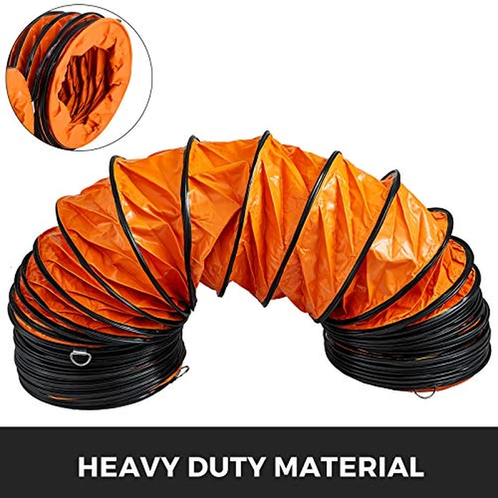 Vevor Ducting Hose, 25ft PVC Flexible HVAC Duct Hosing for 10 Inch Utility Blower Exhaust Fan : Industrial & Scientific by VEVOR - Image 3