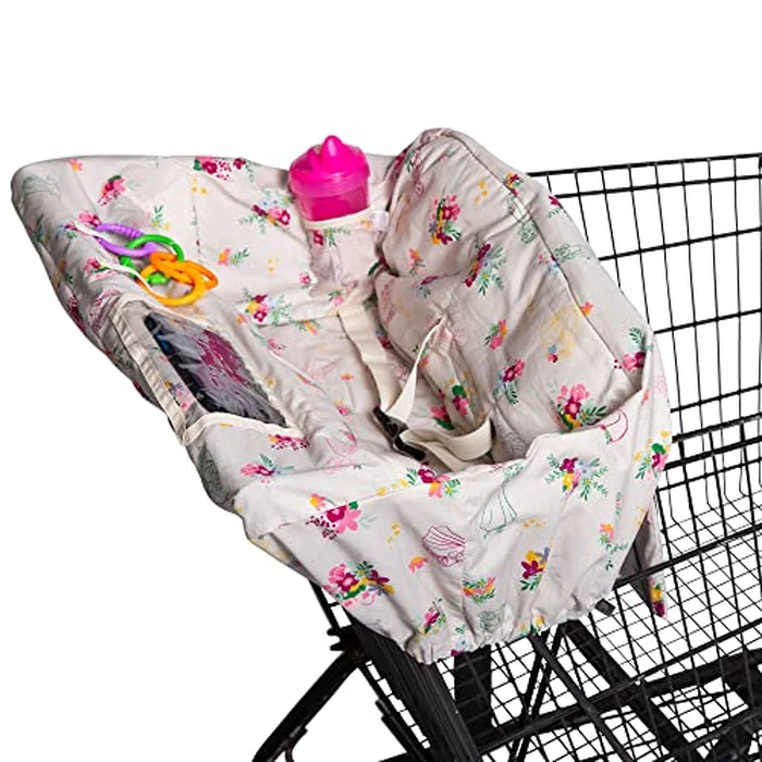 Disney Baby by J.L. Childress Shopping Cart & High Chair Cover for Baby, Kids, & Toddler - Cover for Grocery Carts & Restaurants, Universal Fit - Disney Princess by J.L. Childress - Image 1