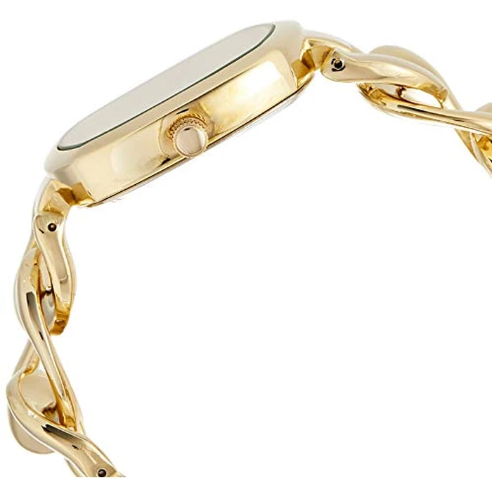 U.S. Polo Assn. Women’s Gold-Tone Chain Bracelet Watch - 38mm Square Case, Rhinestone Dial, Adjustable Link Strap, Elegant Quartz Dress Watch with Gift-Box by Accutime - Image 2