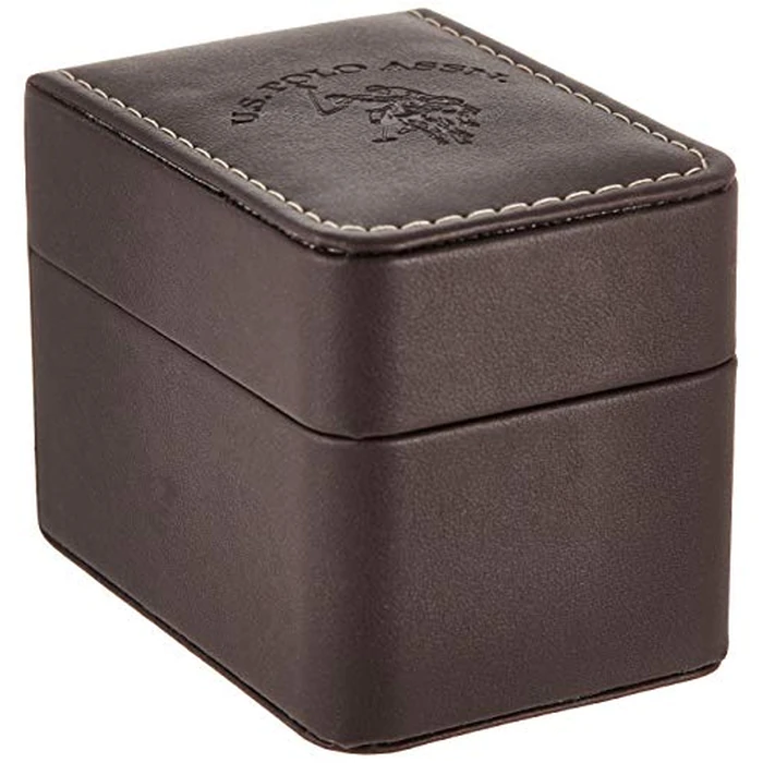 U.S. Polo Assn. Women’s Gold-Tone Chain Bracelet Watch - 38mm Square Case, Rhinestone Dial, Adjustable Link Strap, Elegant Quartz Dress Watch with Gift-Box by Accutime - Image 4