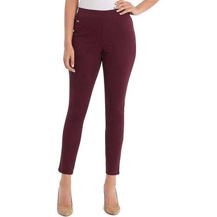 Nine West Women's Heidi Pull-On Skinny Jeans 6 - Cabernet by Nine West - Image 1