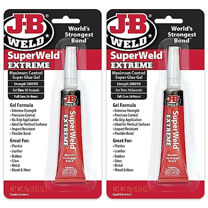 J-B Weld Superglue Gel 15g 2 Pack - SuperWeld Extreme Gel by J-B Weld - Used - Good condition