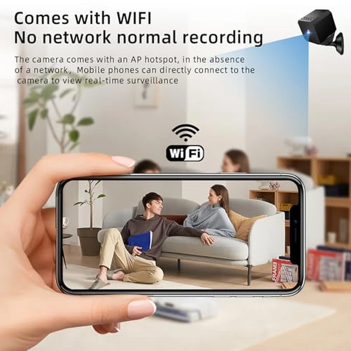 J-SINIGIDIN Mini Spy Camera Wireless 2026 HD Hidden Camera Small Home Security WiFi 1080P Micro Nanny Cam with Motion Detection Cloud & SD Storage Night Vision Tiny Cameras by J-SINIGIDIN - Image 5